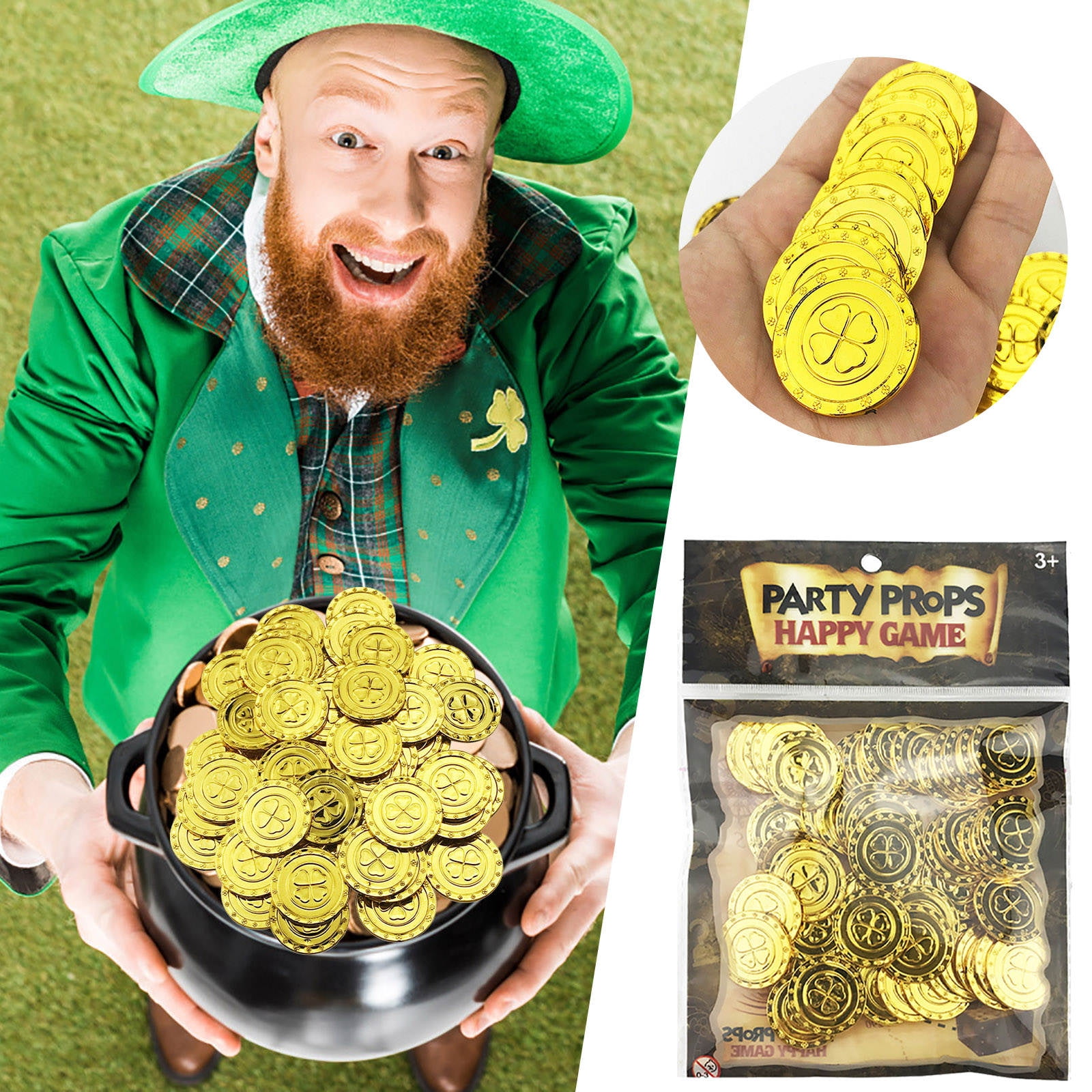 Plastic Good Luck For St. Patricks Day (100 Pc) Party Favors