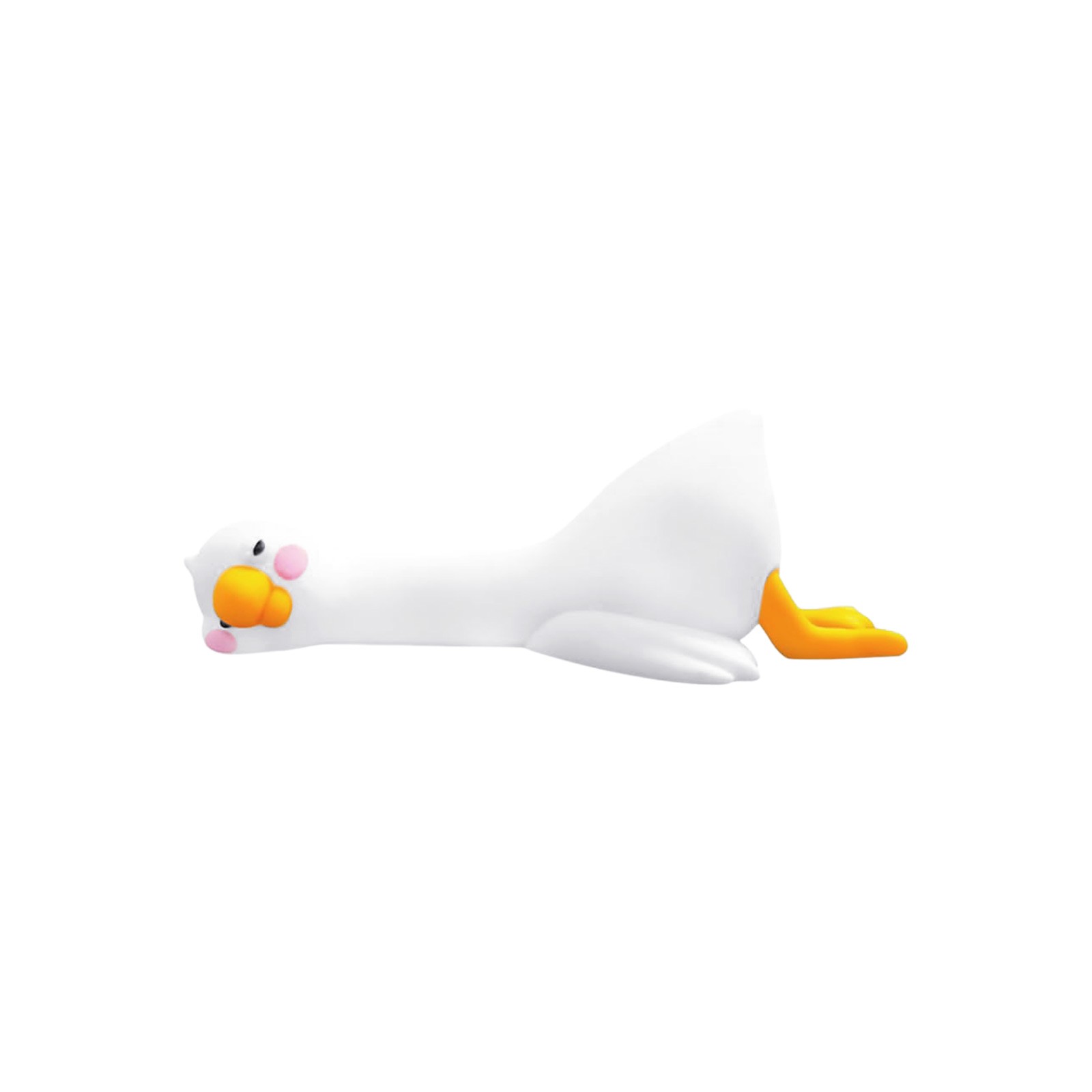 Plastic Goose Figurine Computer Monitor Decor, 1 Pc Cute Mini Goose ...