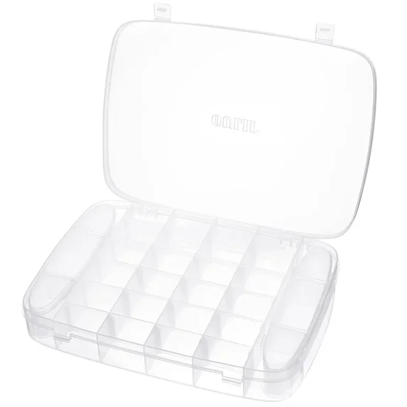 Plastic Grid Box Divided Storage Containers Necklace Organizer Jewlery