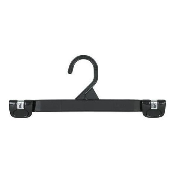 Plastic Gripper Hanger w/Stationary Hook 10" - Black