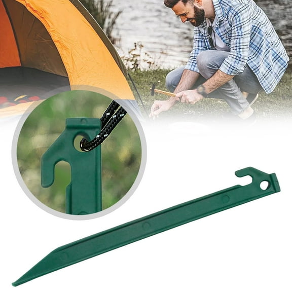 Plastic Ground Stake, Dark Green 8.8 Inch Invisible Anchoring Stake for Garden Decoration & Inflatable Fixing 1Pc