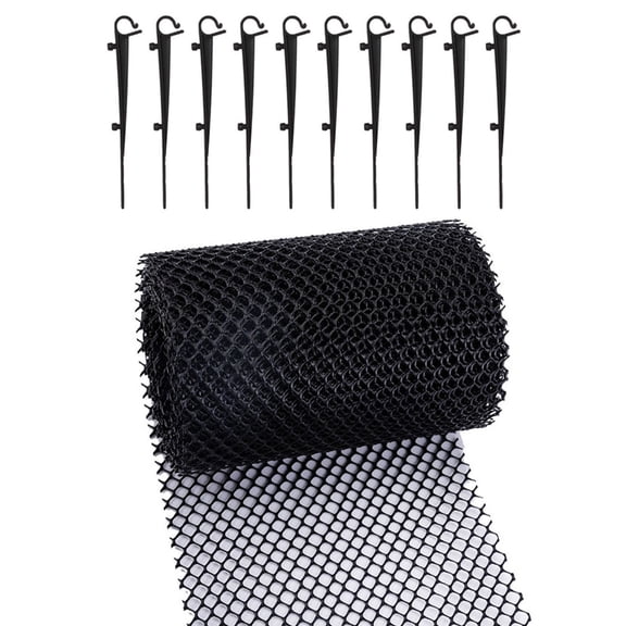 Plastic Gutter Guard Mesh with Fixed Hooks Roof Gutter Guard Filters Grid Fence