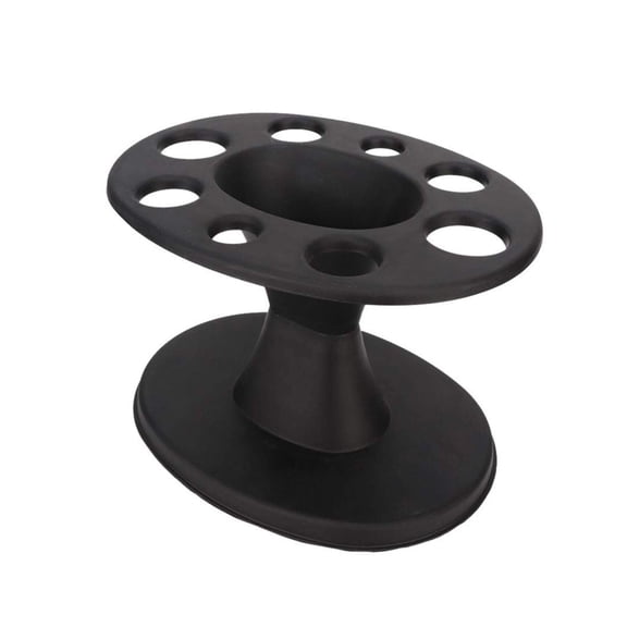Hair Brush Holder Round Hair Brush Comb Holder Display Rack Hair Styling Brush Stand Shelf Accessories (Black),8.5x5.5 inch,Green