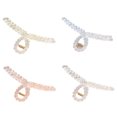 thumbnail image 1 of Plastic Hair Claw Clip Grip Thin Design Compact Travel Friendly Tool For Daily Styling Needs, 1 of 8
