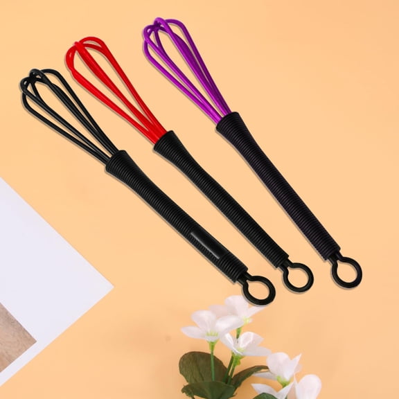 Hair Color Mixing Whisk for Salon and Home Use, Mini Dye Stirrer Tool with Non- Handle and Hanging Loop, Lightweight Kitchen Blender for Liquids and Eggs
