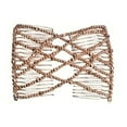 thumbnail image 1 of Plastic Hair Comb for Lazy Buns with High Elasticity and Glass Bead Decoration, 1 of 9
