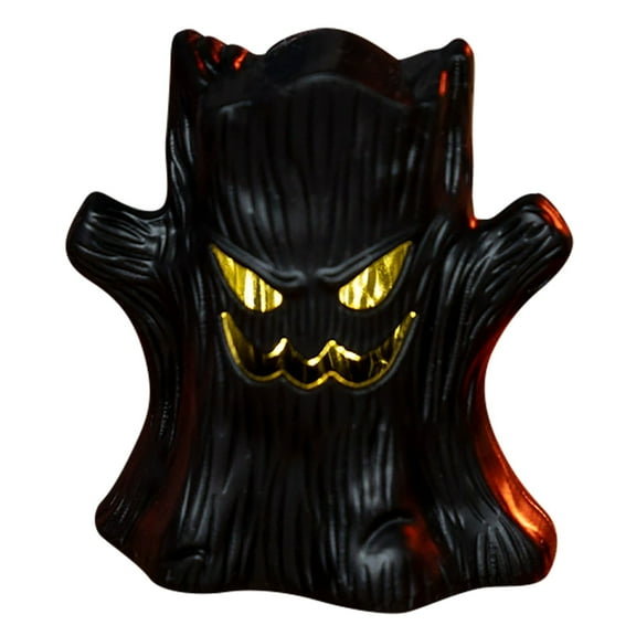 Halloween Glowing Tree Desktop Ornament LED Light Compact for Party Night Home Gothic Themed Decoration Prop