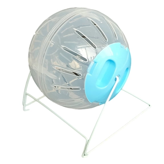 Plastic Hamster Running Wheel Quiet Rotation Roller Ball Exercise Equipment For Pet Cage with Safe Secure Standing Frame