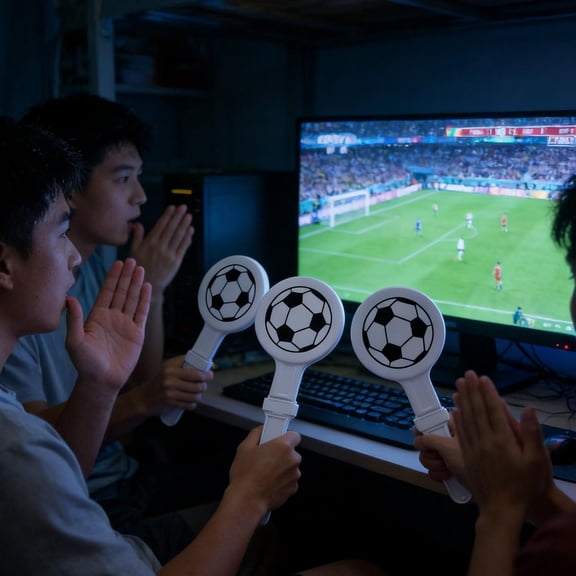Plastic Hand Clappers Football Games Fun Noisemakers for Parties and Sporting Events - Cheer Props for Football Sporting Game 25.7cm