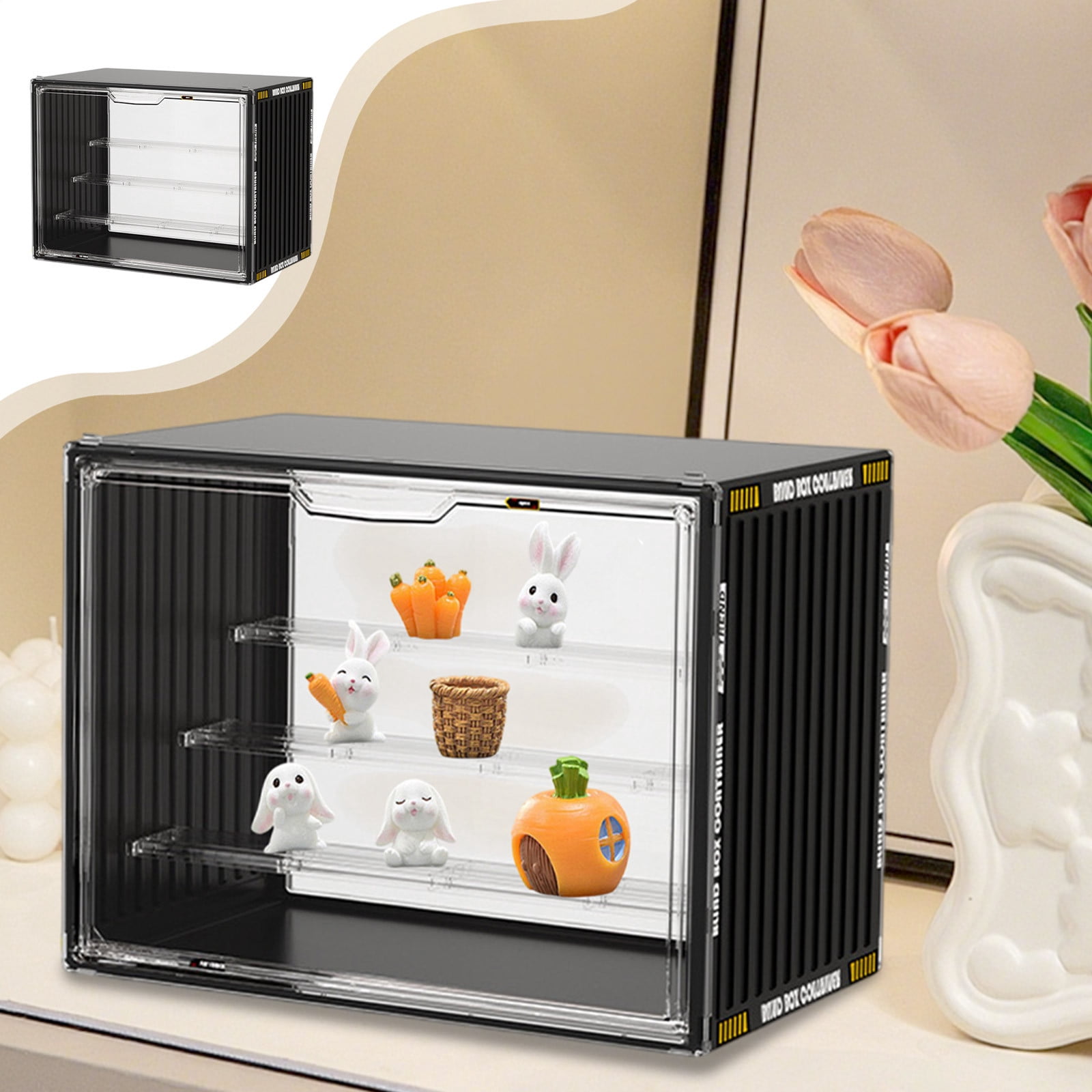 Puppet Storage Boxes Plastic Hand Puppet Display Case - Transparent Storage Box with ...