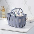 thumbnail image 1 of Plastic Handheld Bathroom Shower Storage Basket with Drainage Holes & Comfort Handles, Large Capacity Toiletry Organizer, Multi-Purpose Ventilated Basket for Dorm Home Travel Bathroom Kitchen, 1 of 6