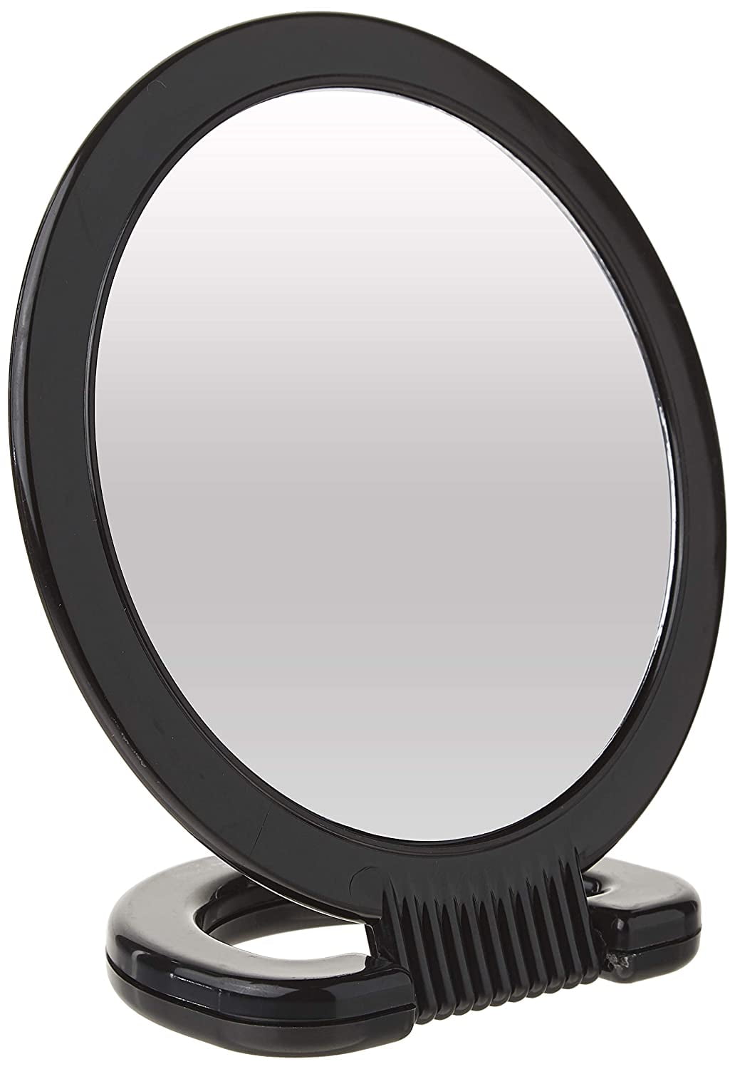 Round Mirror Makeup Handle Portable Small Mirror Handheld Plastic