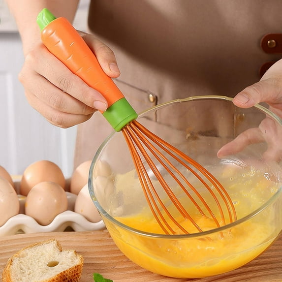 Plastic Handle Manual Whisk | Dough & Cream Beater | Kitchen Mixing Tool for Eggs, Flour & Baking | Compact 25cm Design | Easy to Clean | Includes 1 Whisk