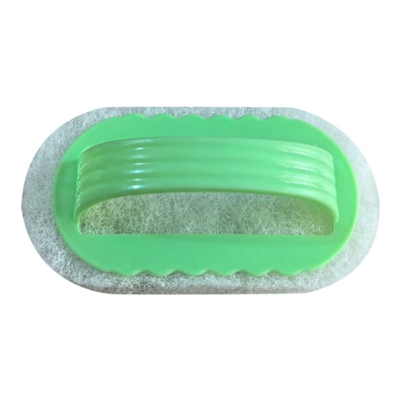 Plastic Handle Sponge Brush, Wall Tile Glass Cleaning Sponge Scouring Pad Dish Wand Sponge Washing Scrubber for Kitchen Bathroom Tile, Shower Bathtub Scrubber, Pool Cleaning