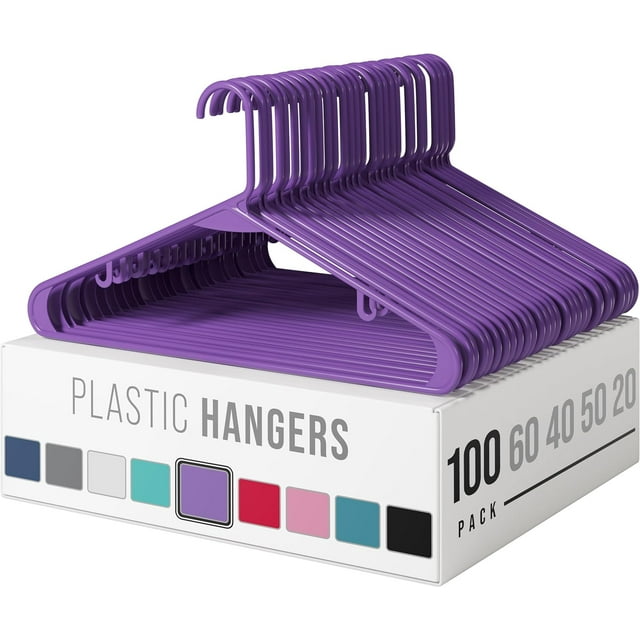 Plastic Hangers 100 Pack Pink Clothes Hangers Makes The Perfect