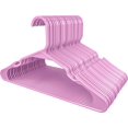 thumbnail image 1 of Plastic Hangers 50 Pack - Space Saving Clothes Hanger - Durable and Strong Closet Organizers and Storage Makes It Ideal Apartment or Dorm Room Essentials for Girls or Guys (White), 1 of 5