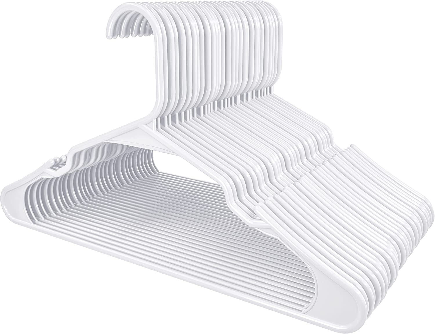 Quality Hangers Lot De 20 Cintres Fins En Plastique Pour Vêtements
