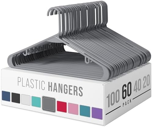 Hanger Rop Plastic Hangers 50 Pack White - Clothes Hangers - Makes The Perfect ...