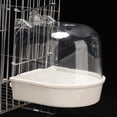 thumbnail image 1 of Plastic Hanging Bird Bath Box For Parakeets And Parrots Adjustable Caged Shower For Pet Hygiene, 1 of 7