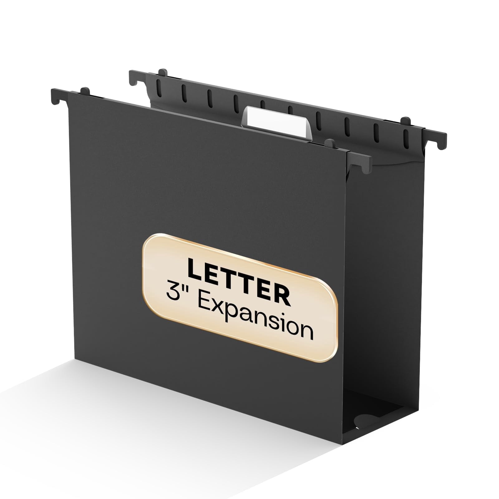 Plastic Hanging File Folder Extra Capacity 3" Expansion Large Organizer 12 Pack Reinforced Hang Folders With Tabs 12 Colored Letter For Filing Cabinet/file Box/frame
