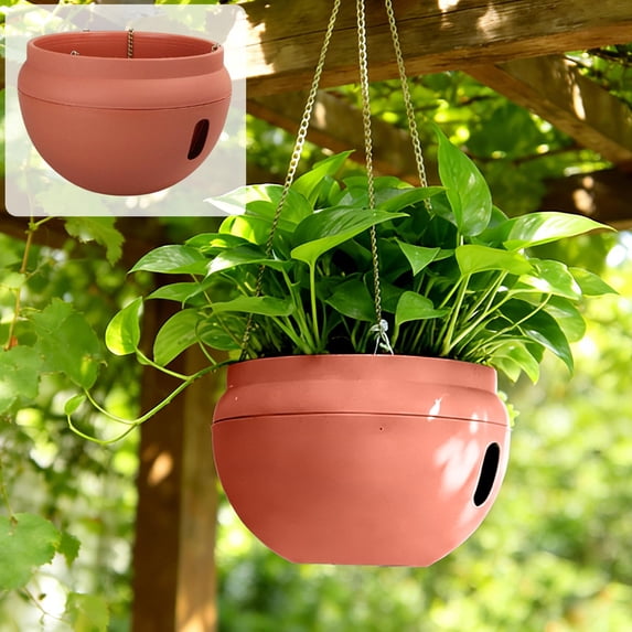 Plastic Hanging Flower Pot – Versatile Space-Saving Planter for Indoors & Outdoors, Stylish Colors, Durable Waterproof Design