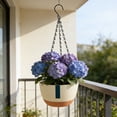 thumbnail image 1 of Hanging Planters For Indoor Plants,8 Inch Pot Indoor Outdoor Hanging Baskets,Hanging Flower Pots With Drainage Holes And Chain For Garden Porch Plants(Buff) Home Decor, 1 of 7