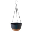 thumbnail image 1 of Hanging Planters For Indoor Plants,8 Inch Pot Indoor Outdoor Hanging Baskets,Hanging Flower Pots With Drainage Holes And Chain For Garden Porch Plants(Black), 1 of 6