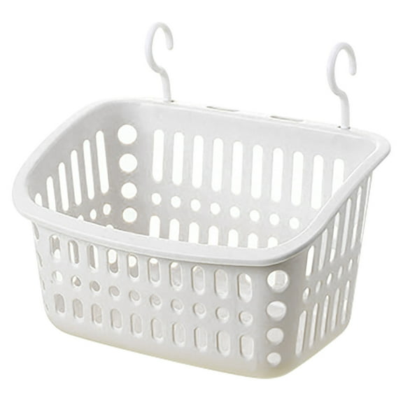 Plastic Hanging Shower Basket With Hook For Bathroom Kitchen Storage Holder Storage Containers