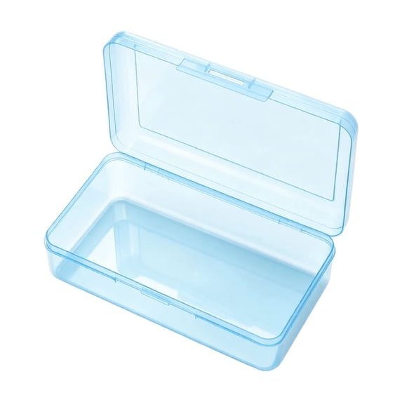 Plastic Hard Clear Color Pencil box Case, Colored Cute Pen Marker Crayon Case Box, Office Art Supplies Storage Organizer Box