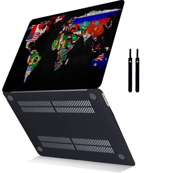 Plastic Hard Shell Case Cover Only for 2015 2014 2013 2012 Release MacBook Pro 13 inchs No Touch Cable Tie Model: A1502 & A1425 Geography 22