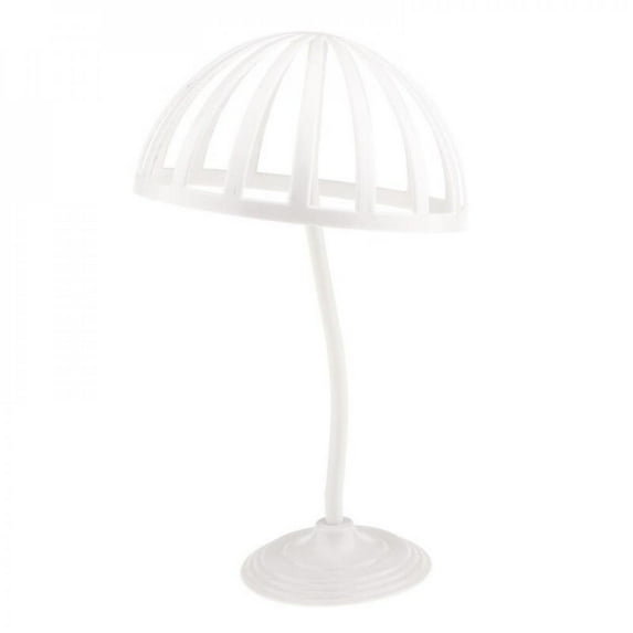 Plastic Hat Cap Storage Display Holder Hair Wigs Rack Shelf Stand - 56cm Head Circumference, Height Is 30cm
