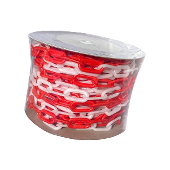 Plastic Hazard Tape Chain 25M Continuous Roll Event Crowd Management Plastic Warning Chainfor Parking Lots Security