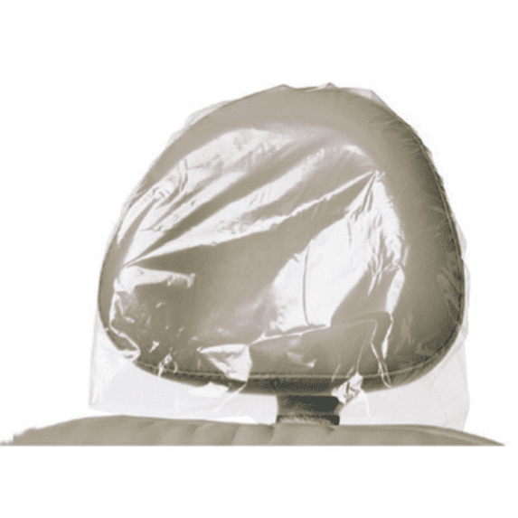 Mydent BF9000 Defend Plastic Headrest Covers 11" X 9.5" Clear Plastic 250/Bx