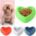 thumbnail image 1 of Plastic Heart Shaped Dog Cat Bowl, Anti Skid Pet Puppy Food Dispenser Cat Feeding Bowl, Suitable for Cats and Dogs, and Other Small Pets, 1PC, 1 of 7
