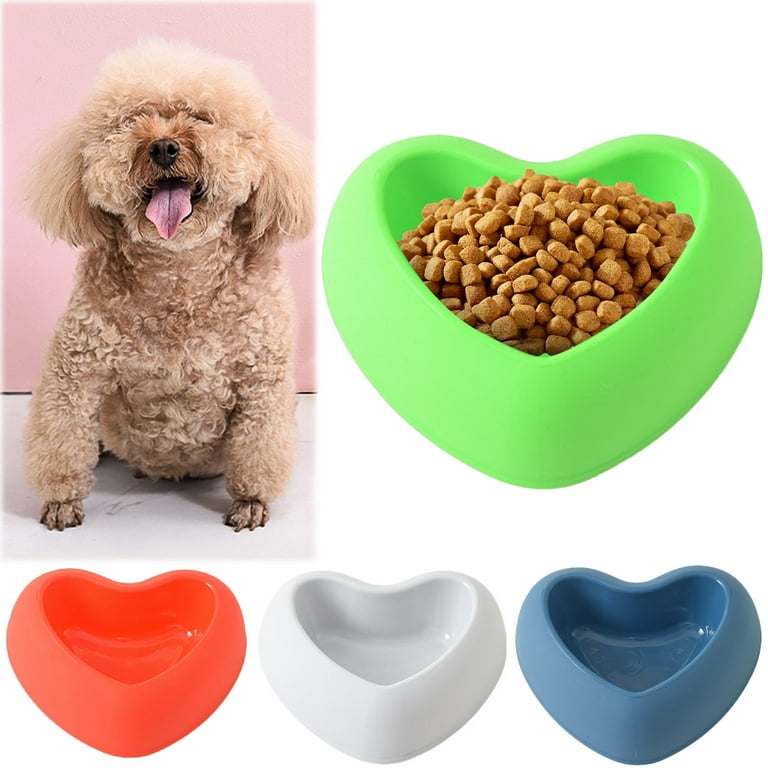 Heart shaped dog clearance bowl