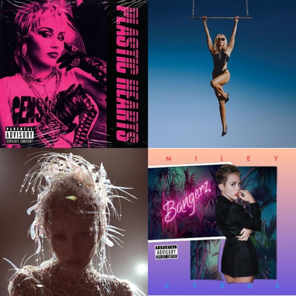 Plastic Hearts (X) & Endless Summer Vacation & Something Beautiful & Bangerz [CD Bundle]