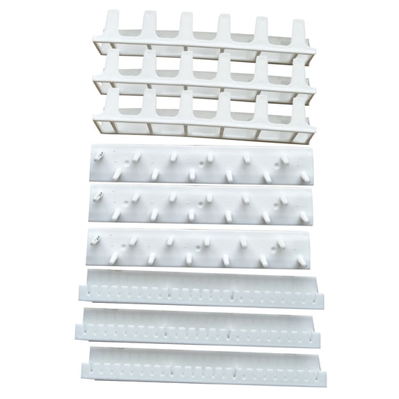 Plastic Heavy Duty Necklace Holder, Reusable Wall Mounted Jewelry Organizer, Self Adhesive No Drilling Jewelry Display Organizer Necklace Hanger, for Necklaces, Bracelets, Rings and Bangles Display