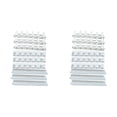 thumbnail image 1 of Plastic Heavy Duty Necklace Holder, Reusable Wall Mounted Jewelry Organizer, Self Adhesive No Drilling Jewelry Display Organizer Necklace Hanger, for Necklaces, Bracelets, Rings and Bangles Display, 1 of 9