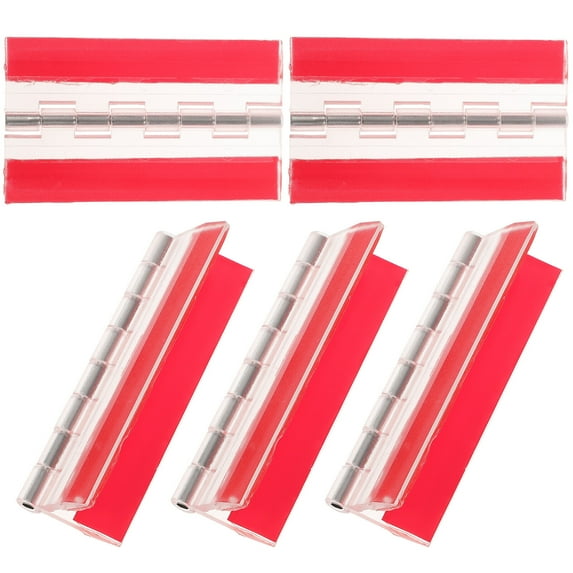 Plastic Hinges For Glass 5pcs Self Adhesive Heavy Duty Hinges Continuous Piano Hinges for DIY Furniture