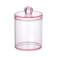 thumbnail image 1 of Tahtuvzn Plastic Holders Dispenser for Cotton Ball, 10oz Bathroom Storage Organizer, Jar Clear Container Dispenser, Makeup Organizer, 1 of 5