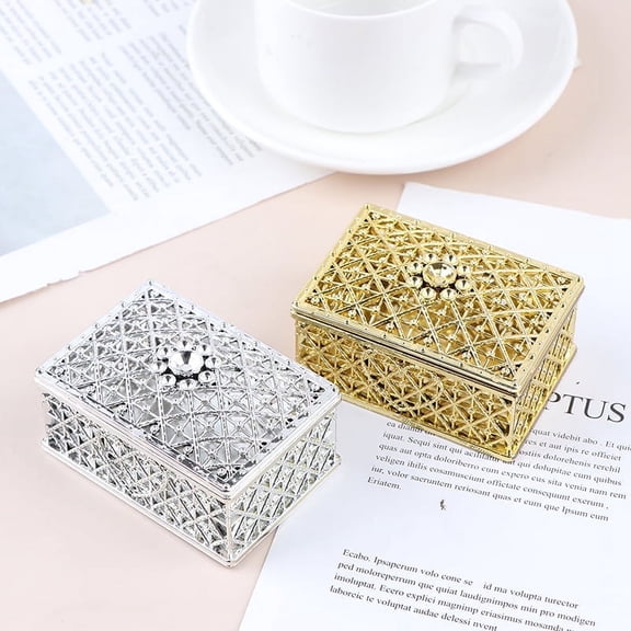 Plastic Hollow Gold Foil Candy Box Chocolate Gift Treat Boxes Wedding Box