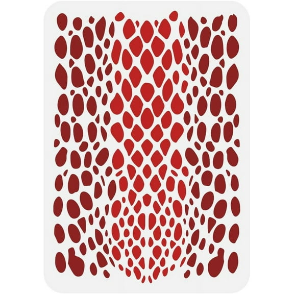 Plastic Hollow Out Drawing Painting Stencils Templates for Painting on Scrapbook Fabric Tiles Floor Furniture Wood Snakeskin 29.7x21cm