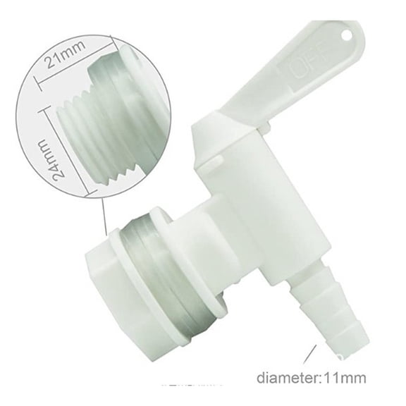 Plastic Homebrew Bottling Bucket Spigot Tap For Wine Beer Brewing Equipment, Material Leakproof Valve Fits 3/8 Inch Tubing For DIY Home Fermentation Projects In Kitchen Or Garden Use(White)