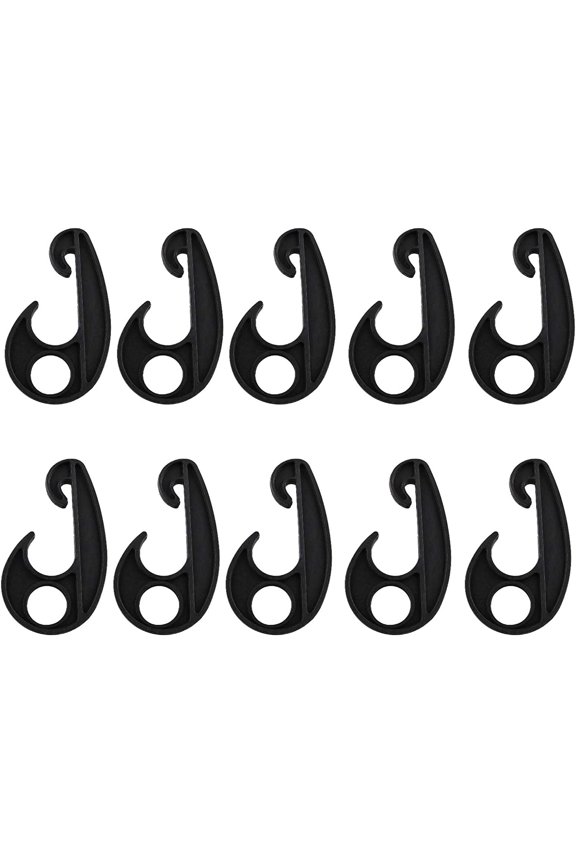 Plastic Hook PVC Car Tarpaulin Rope Hook Kayak Cord Hook Nylon Bungee Hook Car Cover Plastic Hook