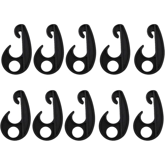 Plastic Hook PVC Car Tarpaulin Rope Hook Kayak Cord Hook Nylon Bungee Hook Car Cover Plastic Hook