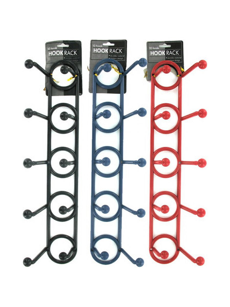 Plastic Hook Rack, 25 Count