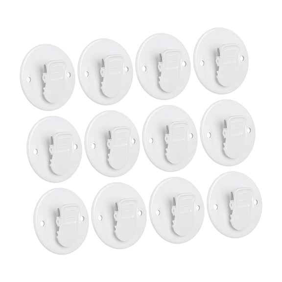 Plastic Hook Set Of 12 For Wall Hangings Tapestry Art Strong Adhesive Backing Mounts