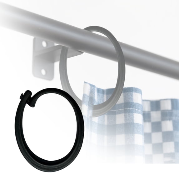 Plastic Hooks For Gazebo Curtains And Netting Black Curtain Track Hooks Gazebo Accessories Smooth Gliding Rustproof Multipurpose Use Hooks Practical Home Decor