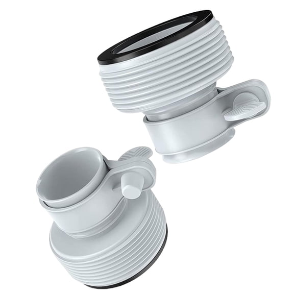 Plastic Hose Conversion Adapter Parts Replacement Parts Tube Fitting for Pump Saltwater System Swimming Pool , 2 Pieces