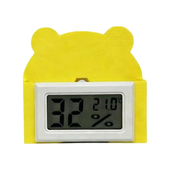 Plastic Humidity Temperature Measurement Meter For Birds With Clear Display And Portable Design Easy Installation